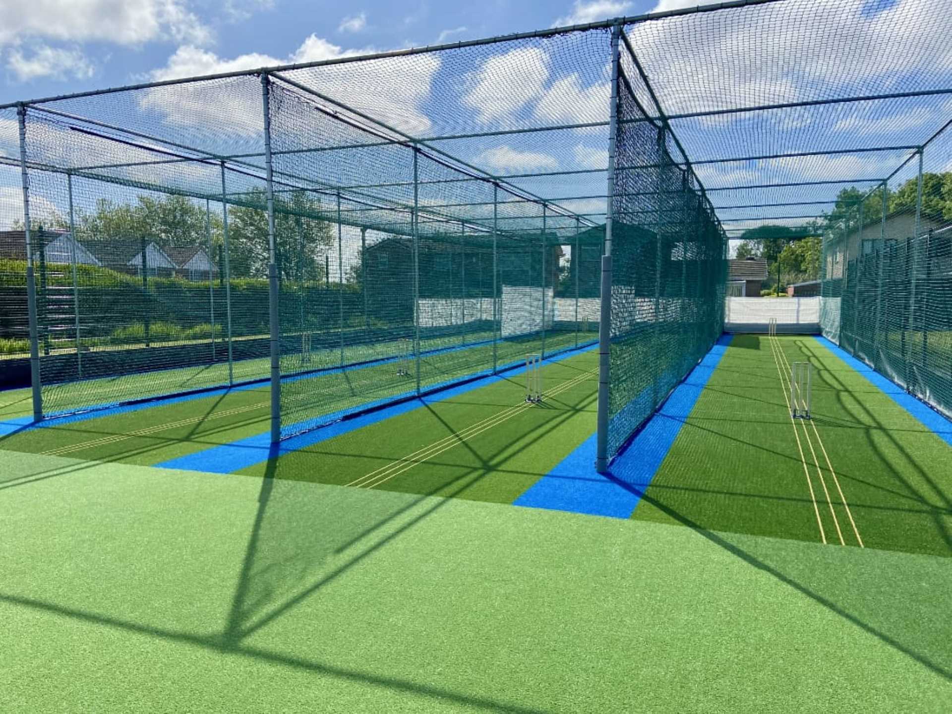 Heavy duty cricket practice sports nets and reliable turf netting solutions